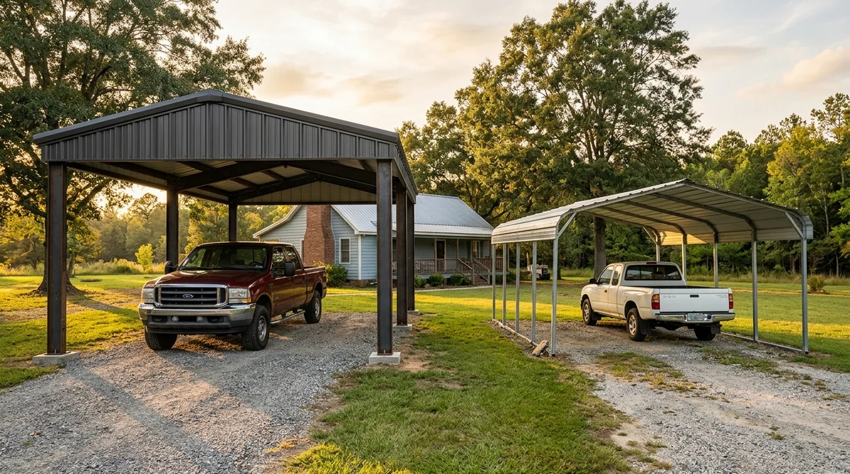Custom Steel Carports vs Kit Builds: What North, SC Homeowners Should Know